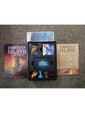 Forbidden Island Collector’s Tin Gamewright Co-op Game Complete